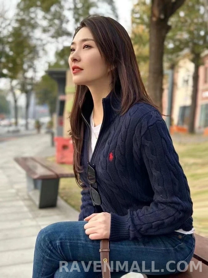 폴로 랄프 로렌 폴로 랄프 로렌 케이블 니트 쿼터집 스웨터 상세 이미지