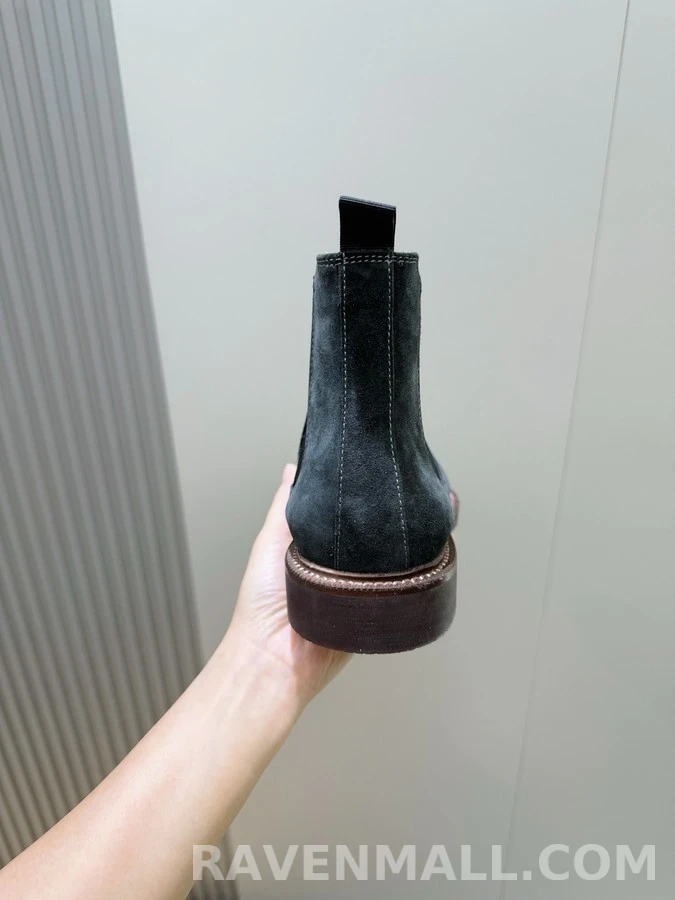 브루넬로 쿠치넬리 브루넬로 쿠치넬리 스웨이드 첼시 부츠 상세 이미지