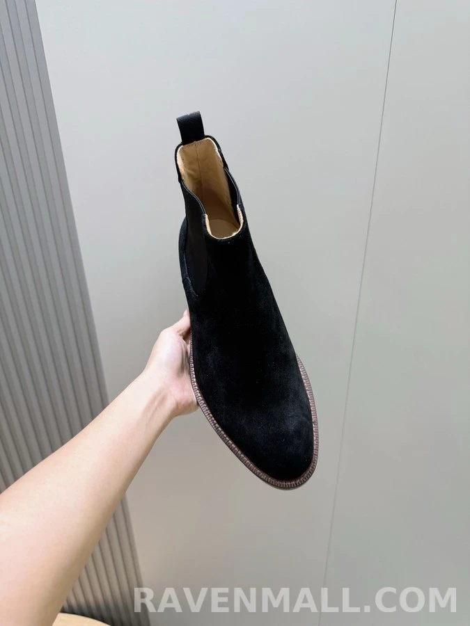 브루넬로 쿠치넬리 브루넬로 쿠치넬리 스웨이드 첼시 부츠 상세 이미지
