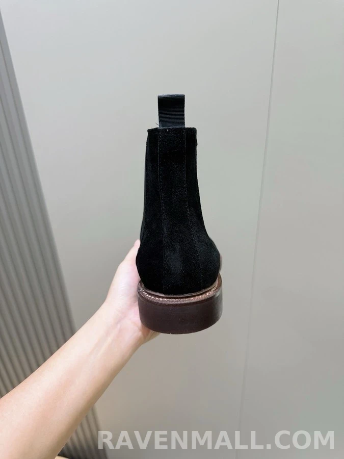 브루넬로 쿠치넬리 브루넬로 쿠치넬리 스웨이드 첼시 부츠 상세 이미지