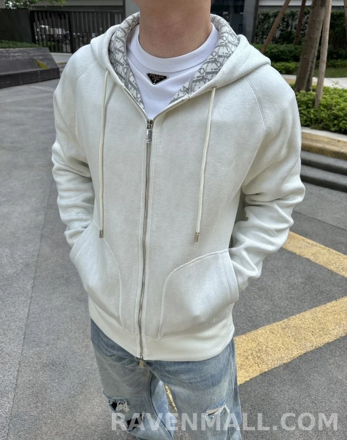 디올 디올 오블리크 자카드 후드 집업 상세 이미지