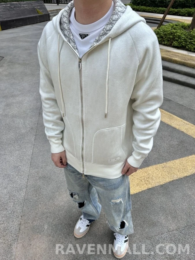 디올 디올 오블리크 자카드 후드 집업 상세 이미지