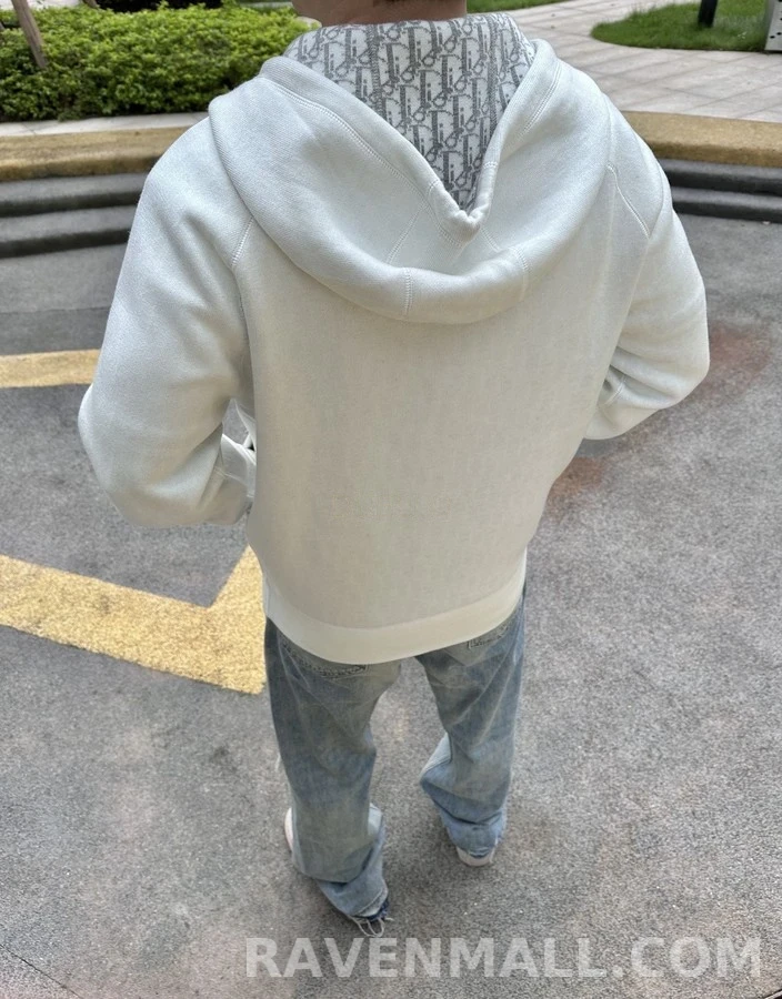 디올 디올 오블리크 자카드 후드 집업 상세 이미지