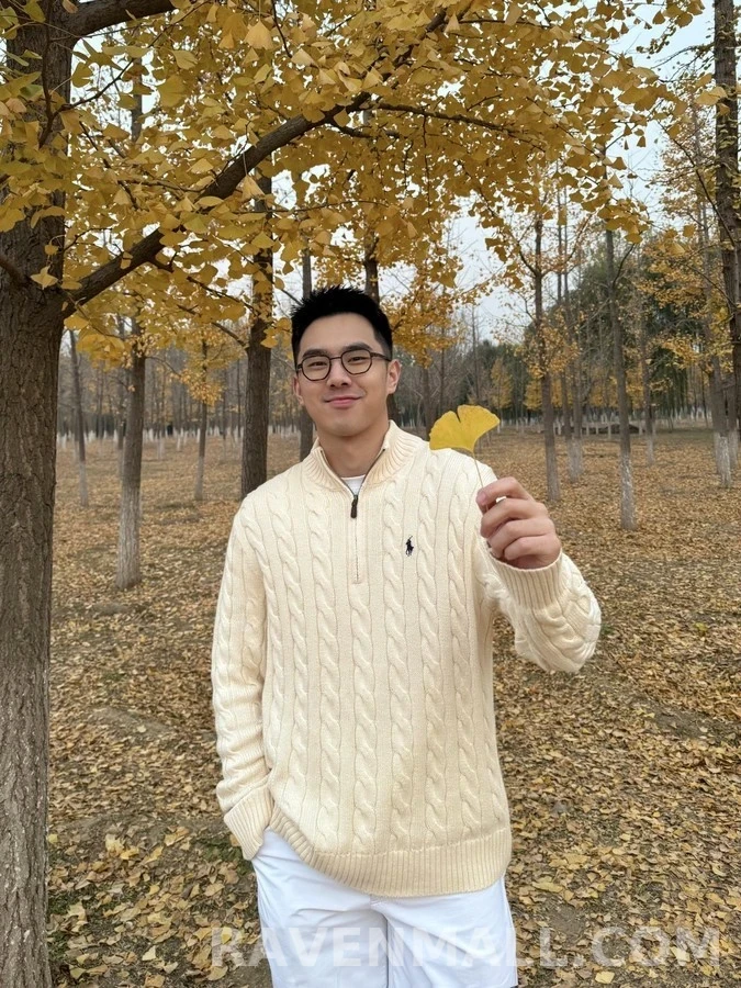 폴로 랄프 로렌 폴로 랄프 로렌 케이블 니트 쿼터집 니트 상세 이미지