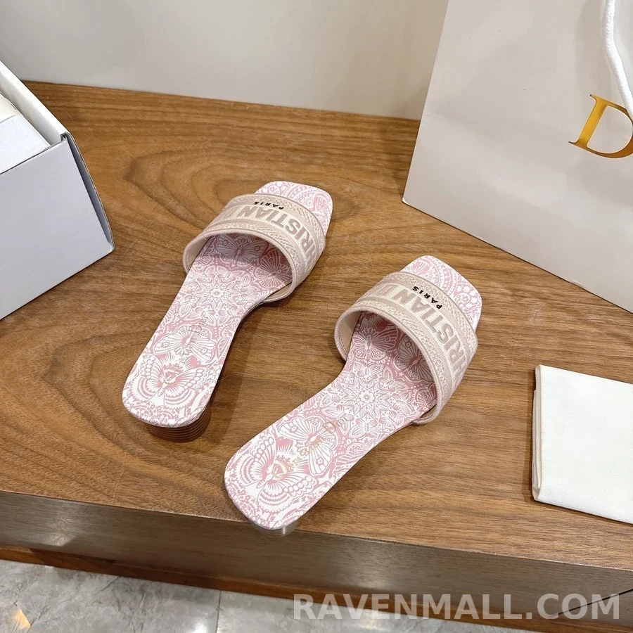 디올 디올 Dway 로고 자수 뮬 상세 이미지