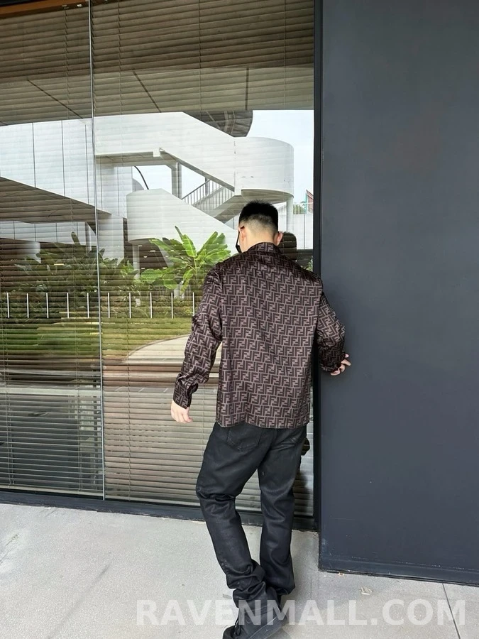 펜디 펜디 로고 패턴 셔츠 상세 이미지