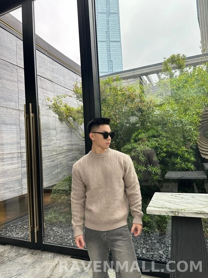 디올 디올 오블리크 자카드 스웨터 상세 이미지