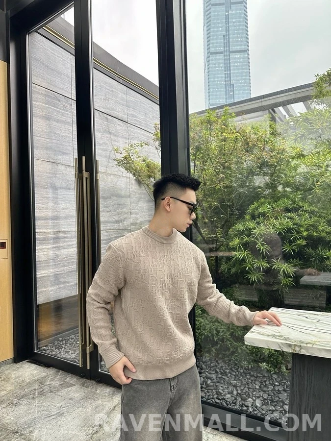 디올 디올 오블리크 자카드 스웨터 상세 이미지