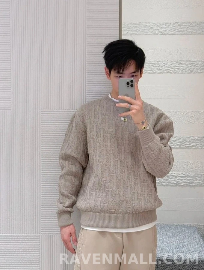 디올 디올 오블리크 자카드 스웨터 상세 이미지