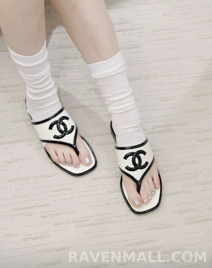 샤넬 샤넬 로고 샌들 상세 이미지
