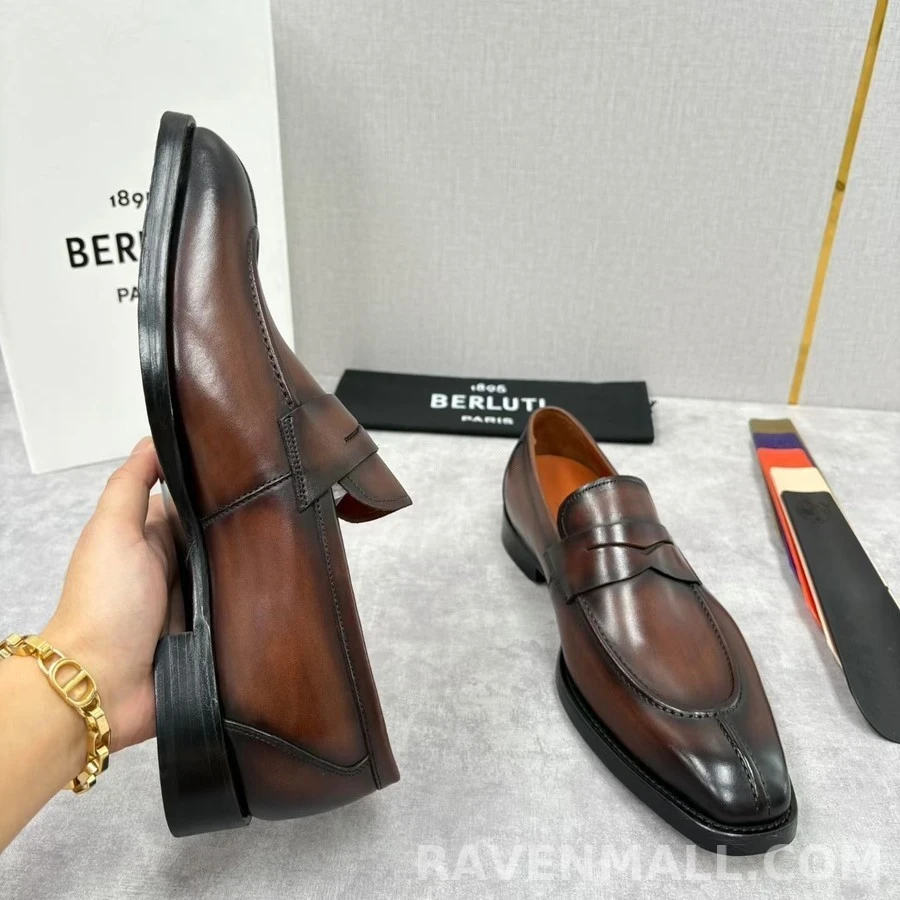 벨루티 벨루티 레더 페니 로퍼 상세 이미지