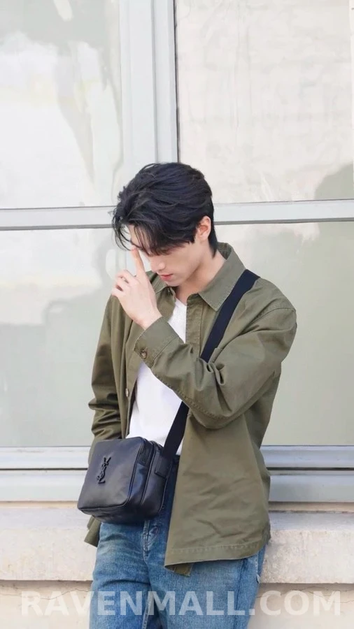 생로랑 세인트로랑 로고 자수 셔츠 상세 이미지