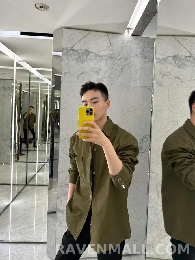 생로랑 세인트로랑 로고 자수 셔츠 상세 이미지
