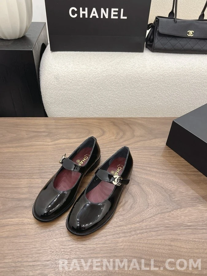 샤넬 샤넬 페이턴트 메리제인 플랫 상세 이미지
