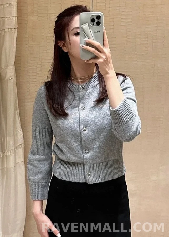 샤넬 샤넬 버튼 니트 가디건 상세 이미지