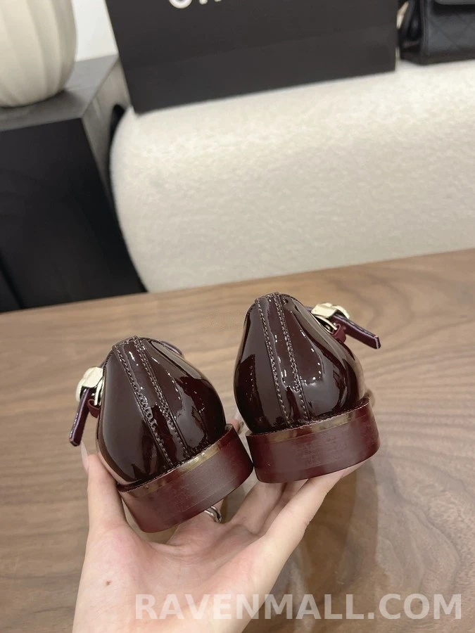 샤넬 샤넬 페이턴트 메리제인 플랫 상세 이미지
