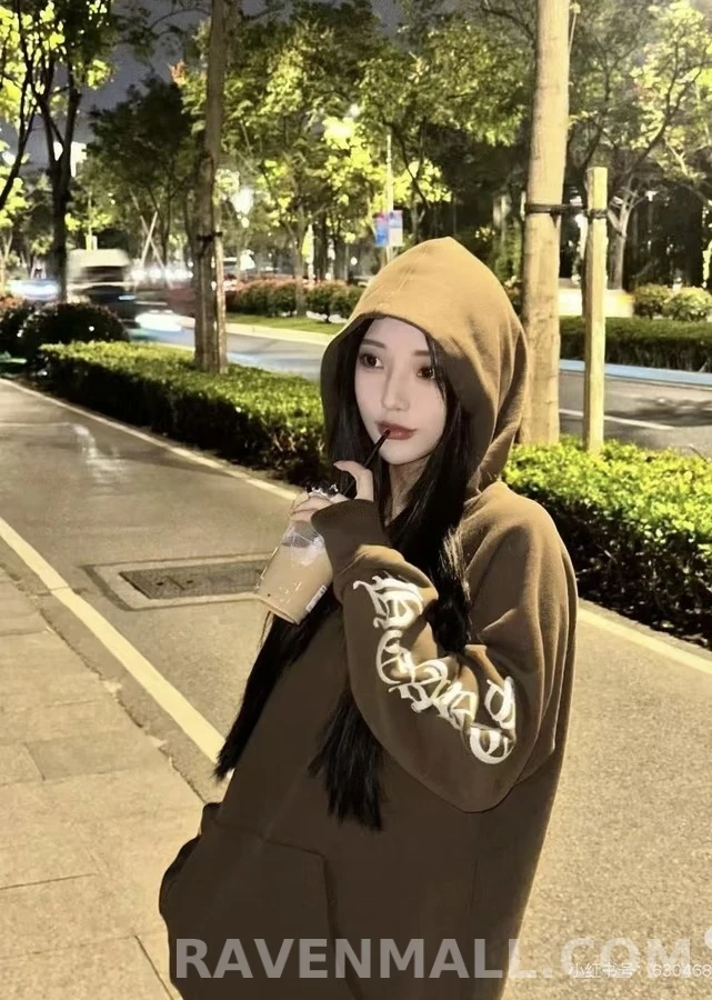 크롬하츠 크롬하츠 고딕 레터링 후드티 상세 이미지