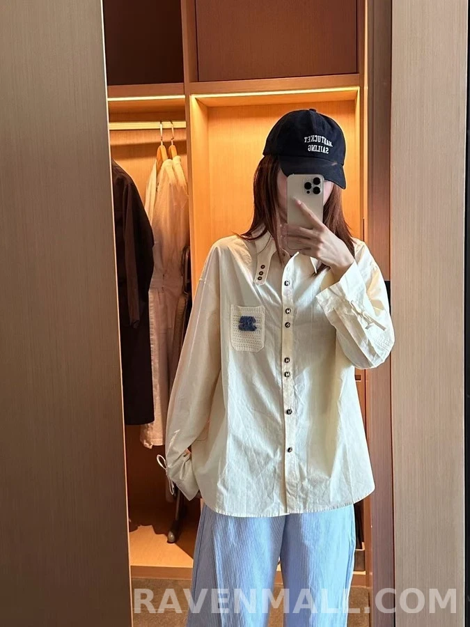 샤넬 샤넬 로고 포켓 셔츠 상세 이미지