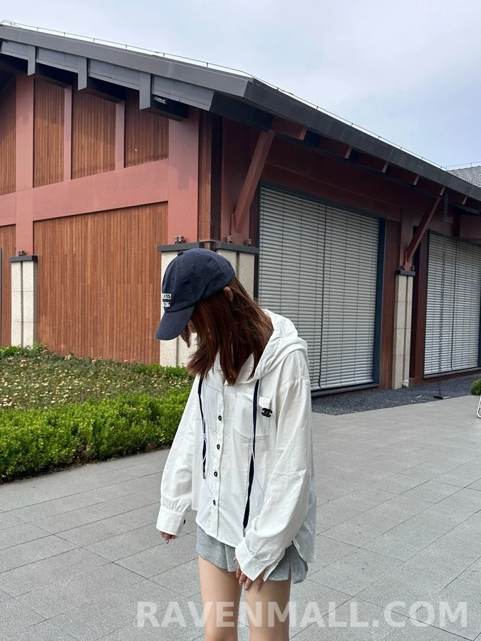 샤넬 샤넬 드로스트링 후드 셔츠 상세 이미지