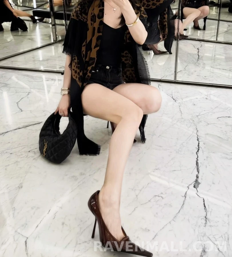 생로랑 세인트로랑 투명 뾰족코 펌프스 상세 이미지