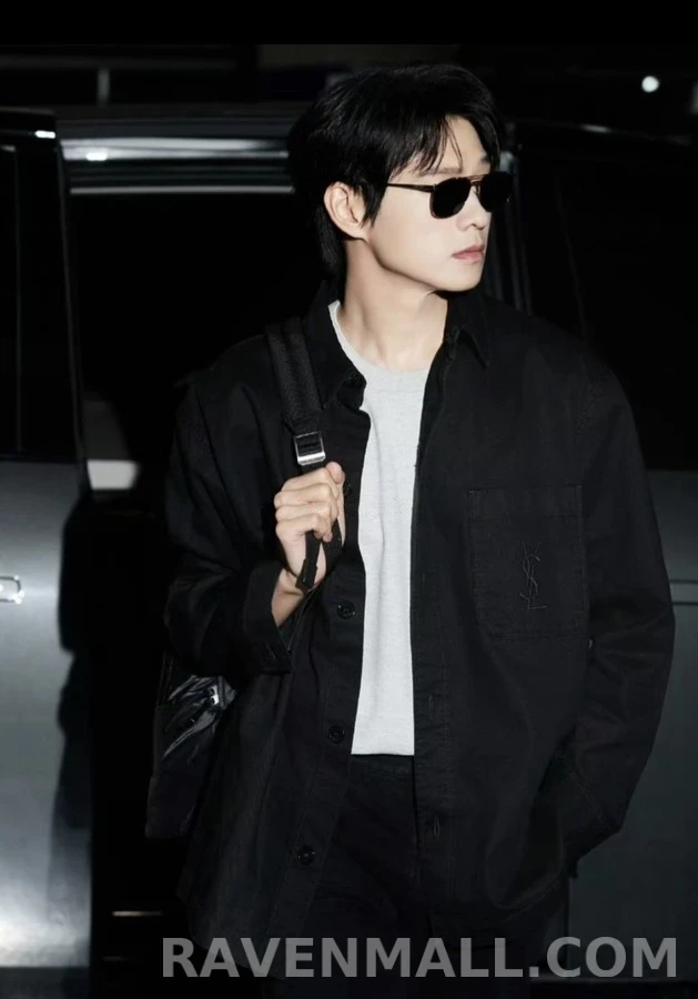 생로랑 세인트로랑 로고 자수 셔츠 상세 이미지
