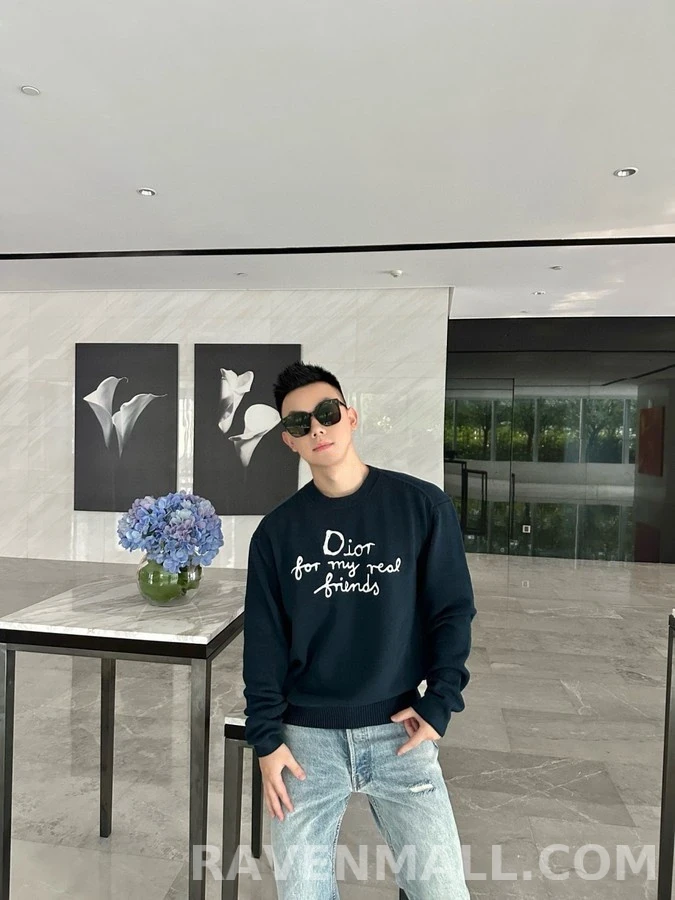 디올 디올 레터링 니트 스웨터 상세 이미지