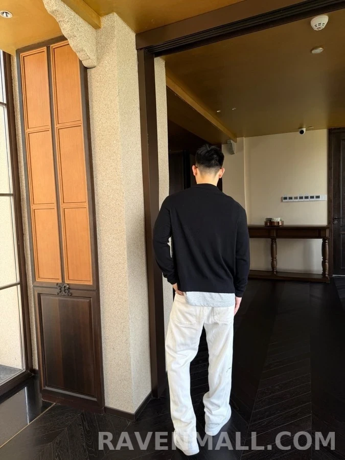 아미 아미 하트 로고 카라 가디건 상세 이미지
