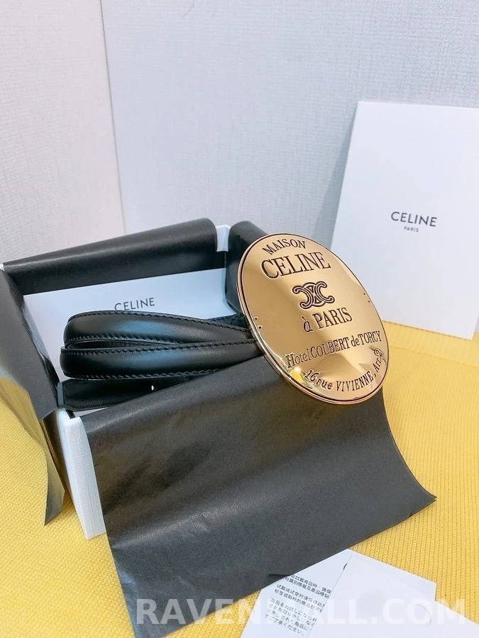셀린느 셀린느 메종 빈티지 오벌 버클 벨트 상세 이미지
