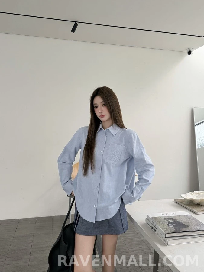 로에베 로에베 아나그램 자수 셔츠 상세 이미지