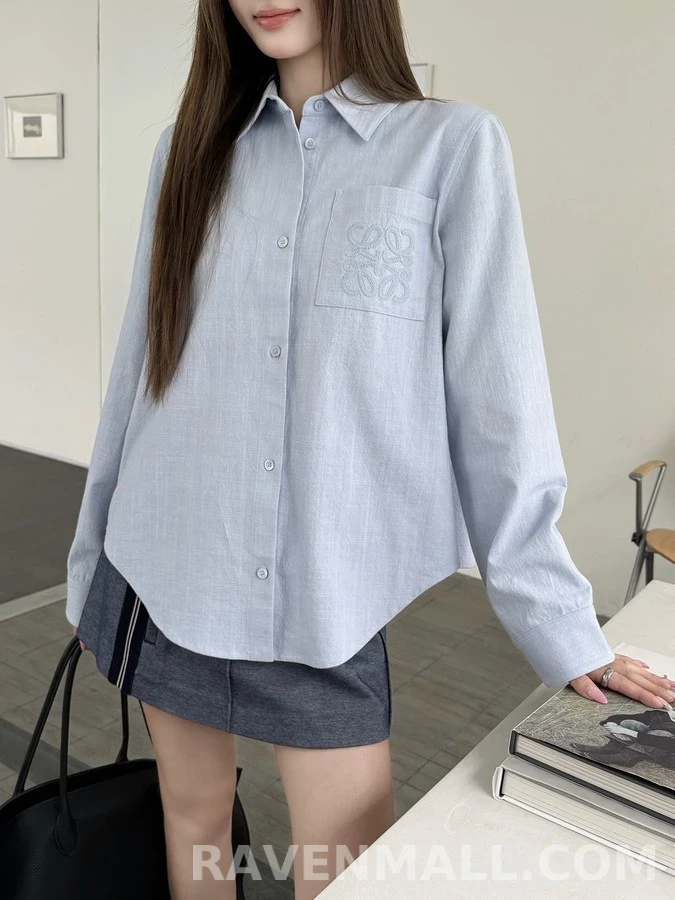 로에베 로에베 아나그램 자수 셔츠 상세 이미지
