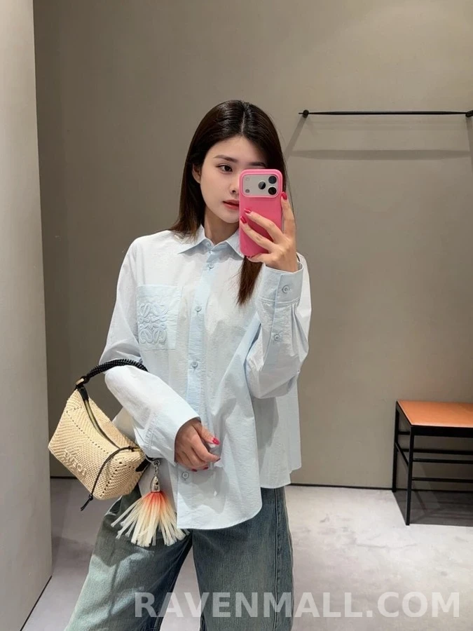 로에베 로에베 아나그램 자수 셔츠 상세 이미지