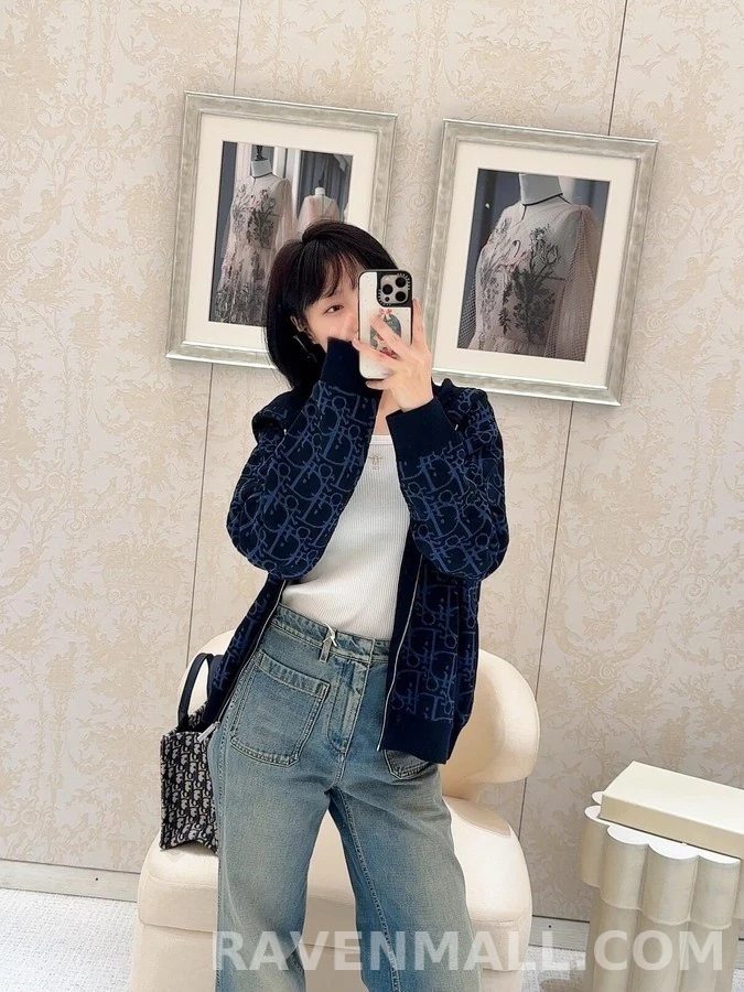 디올 디올 오블리크 패턴 후드 집업 상세 이미지