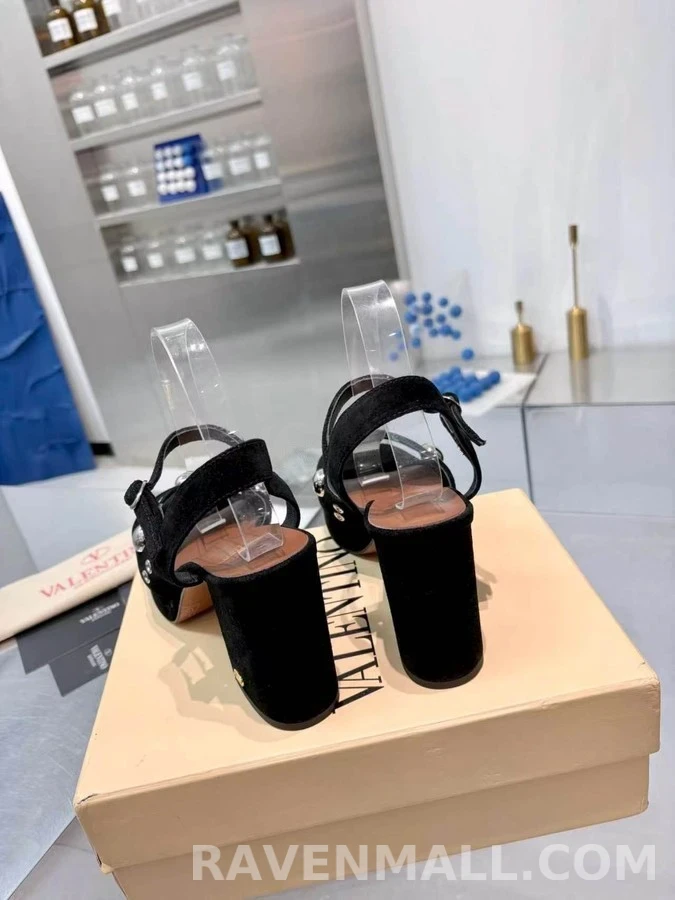 발렌티노 발렌티노 메탈 스터드 플랫폼 샌들 상세 이미지