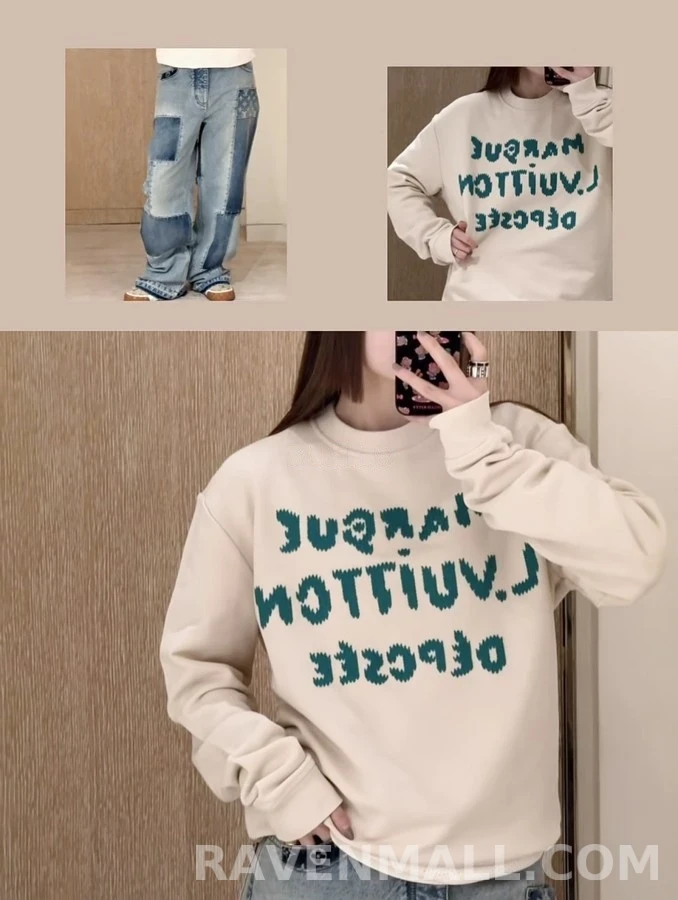 루이비통 루이비통 레터링 맨투맨 상세 이미지