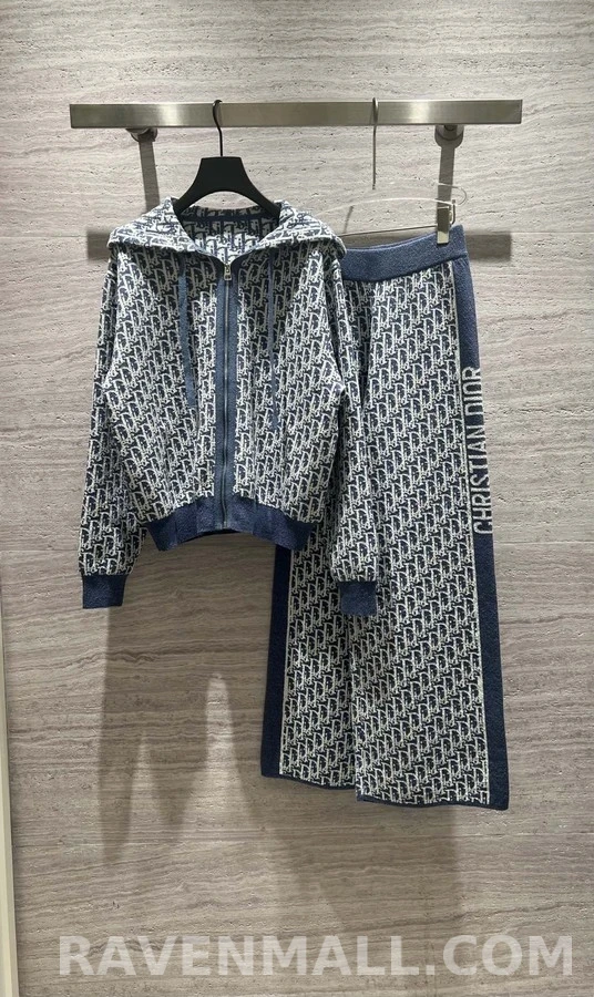 디올 디올 오블리크 자카드 후드 집업 상세 이미지