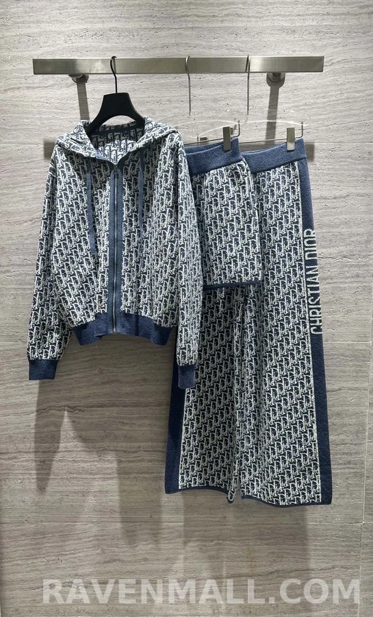 디올 디올 오블리크 자카드 후드 집업 상세 이미지