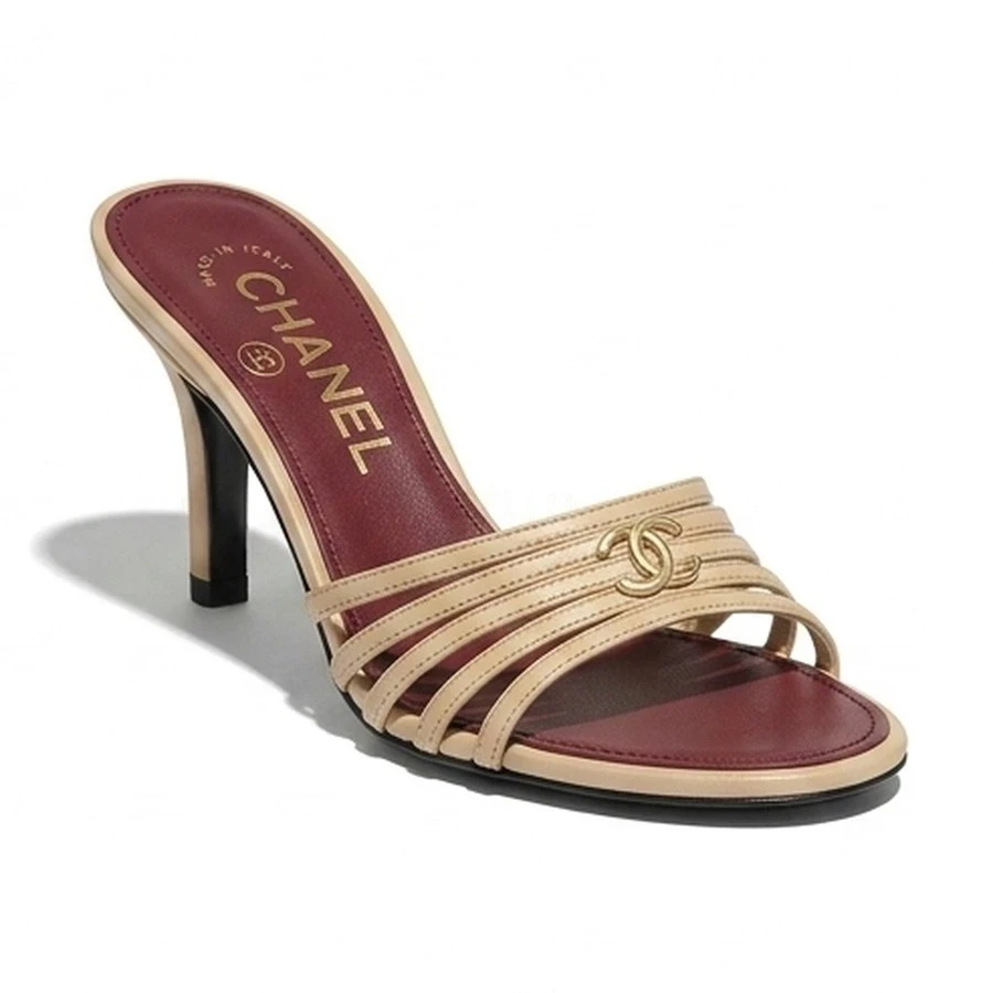 샤넬 샤넬 로고 스트랩 힐 샌들 상세 이미지