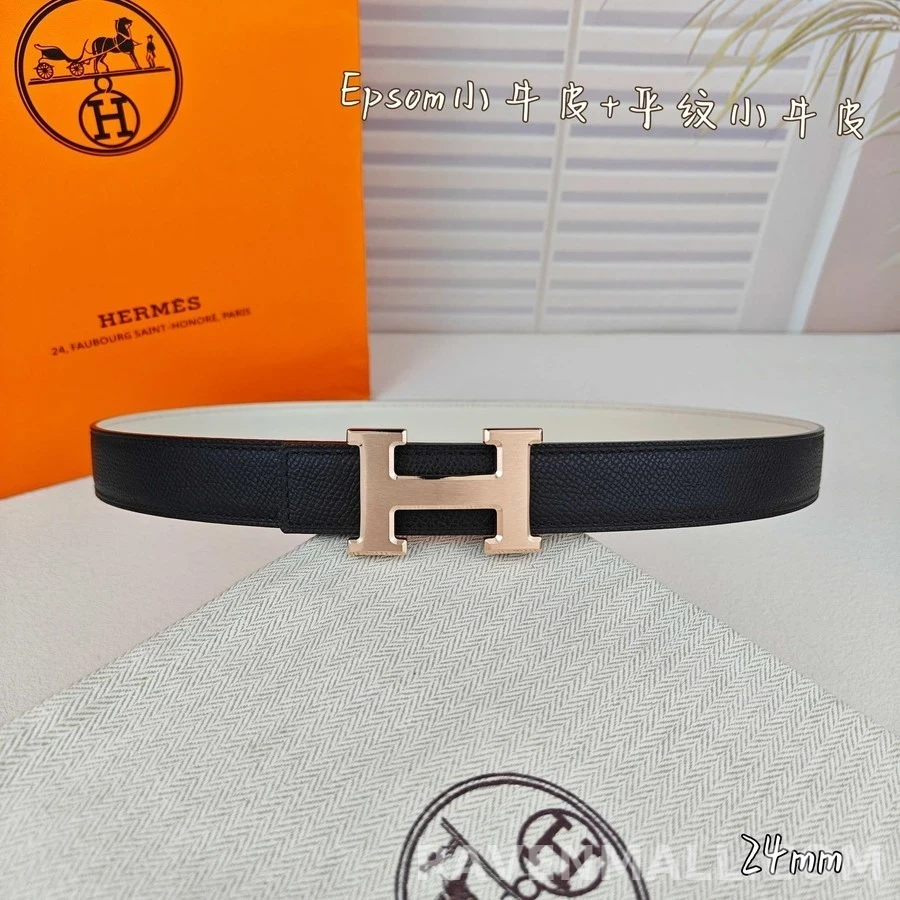 에르메스 에르메스 H 로고 리버시블 벨트 상세 이미지