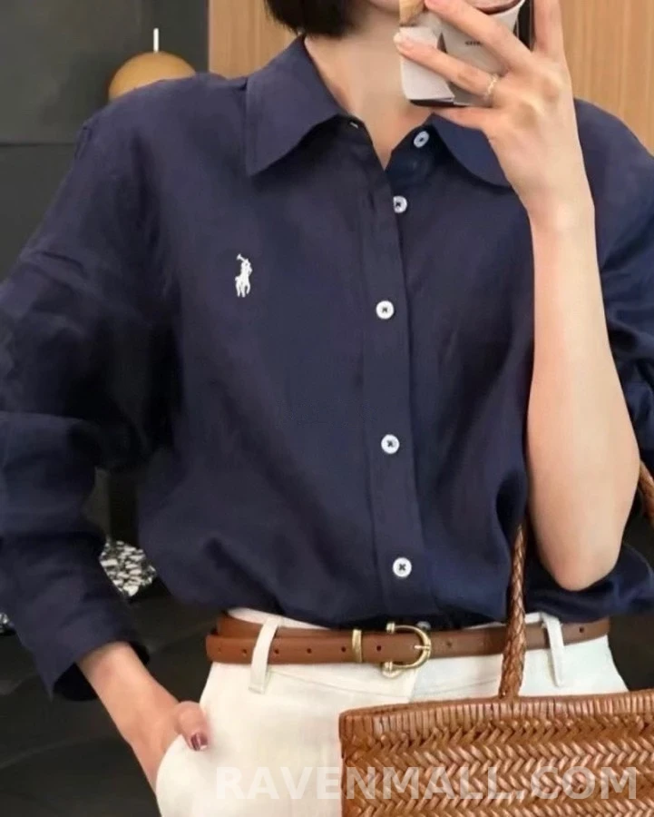 폴로 랄프 로렌 폴로 랄프 로렌 포니 자수 셔츠 상세 이미지