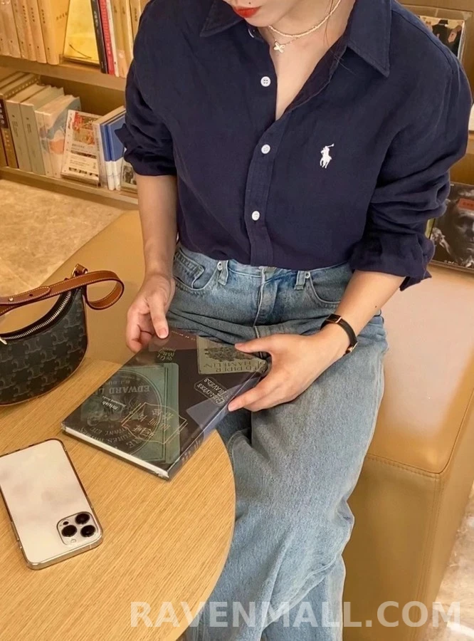 폴로 랄프 로렌 폴로 랄프 로렌 포니 자수 셔츠 상세 이미지