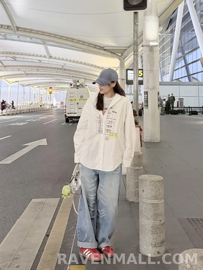 메종 마르지엘라 메종마르지엘라 그래픽 프린트 긴팔 셔츠 상세 이미지