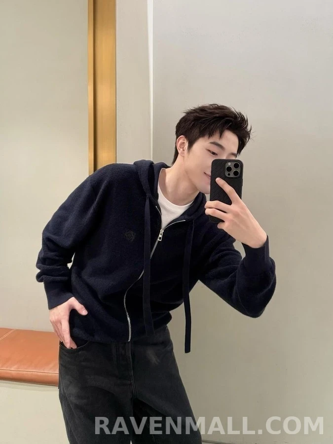 로에베 로에베 아나그램 자수 후드 집업 상세 이미지