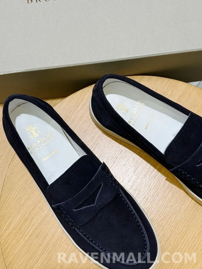 브루넬로 쿠치넬리 브루넬로 쿠치넬리 스웨이드 로퍼 스니커즈 상세 이미지