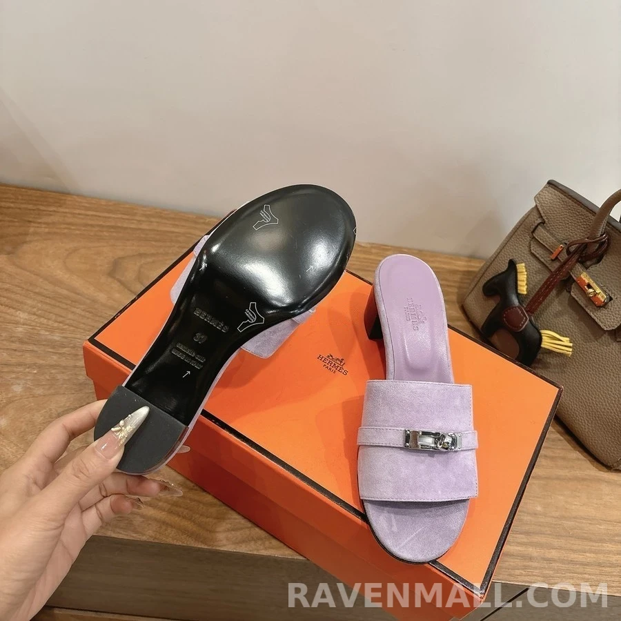 에르메스 에르메스 스웨이드 켈리 버클 샌들 상세 이미지