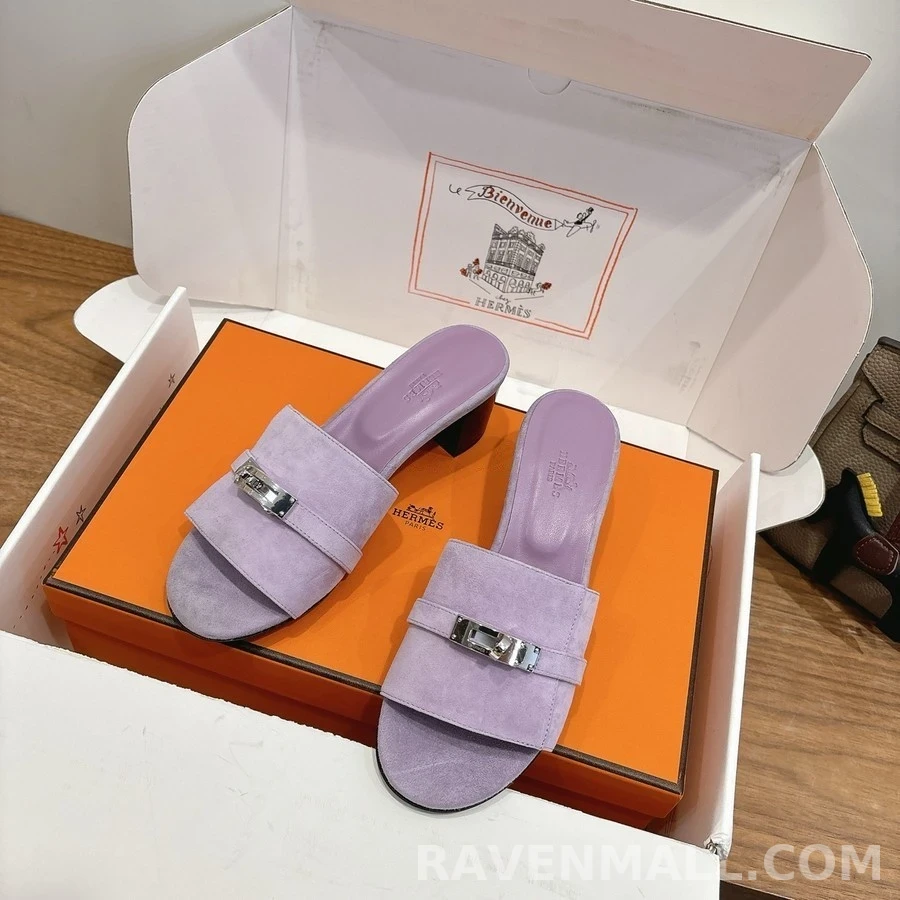 에르메스 에르메스 스웨이드 켈리 버클 샌들 상세 이미지