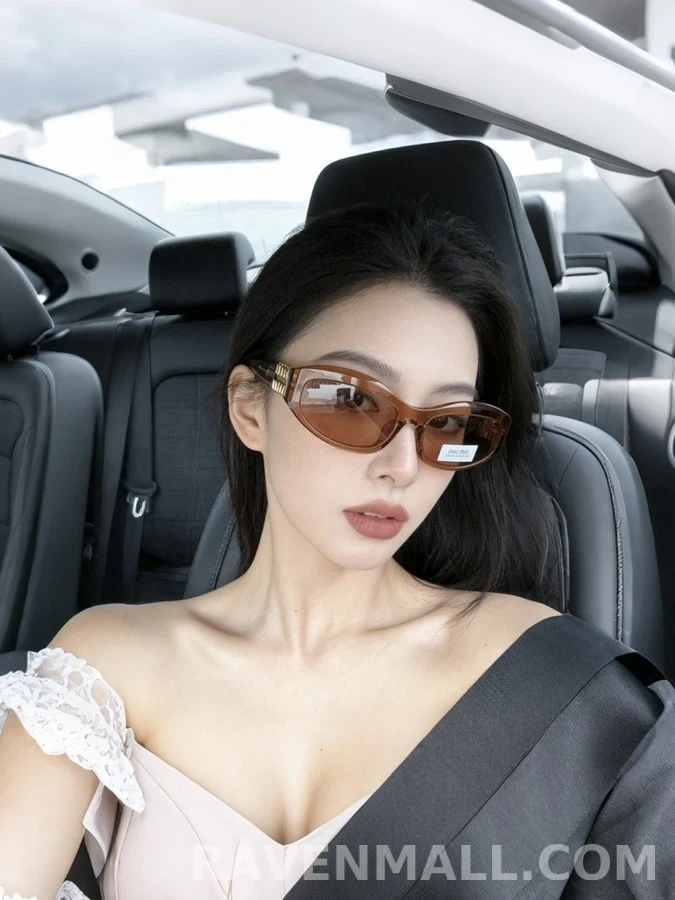 미우미우 미우미우 로고 선글라스 상세 이미지