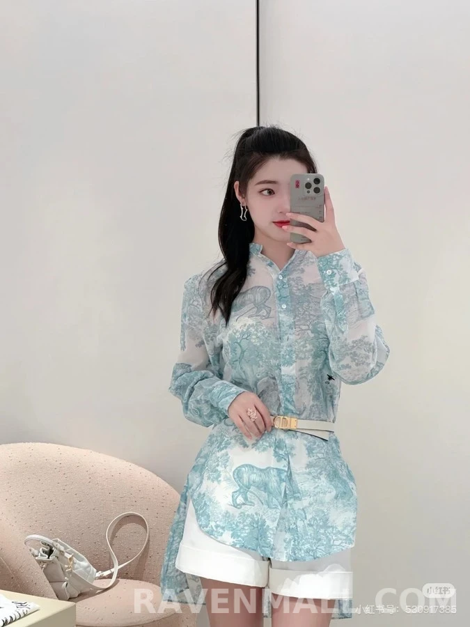 디올 디올 애니멀 프린트 셔츠 상세 이미지
