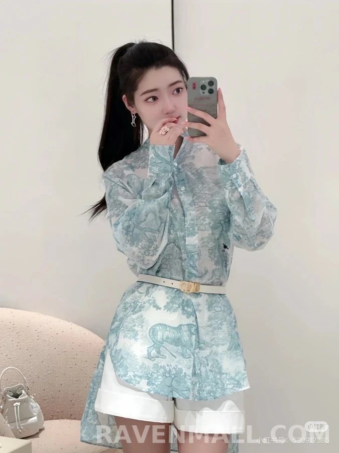 디올 디올 애니멀 프린트 셔츠 상세 이미지