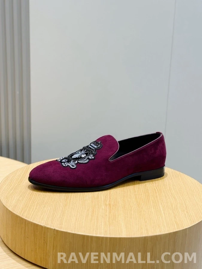 돌체앤가바나 돌체앤가바나 자수 스웨이드 로퍼 상세 이미지