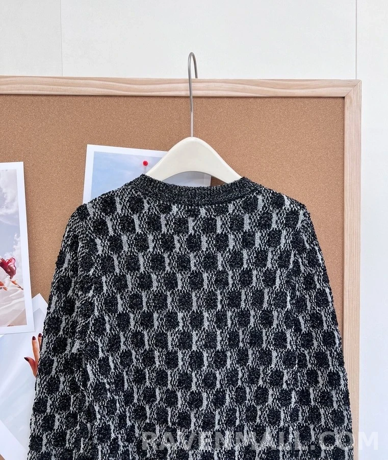 샤넬 샤넬 마름모 패턴 술 가디건 상세 이미지